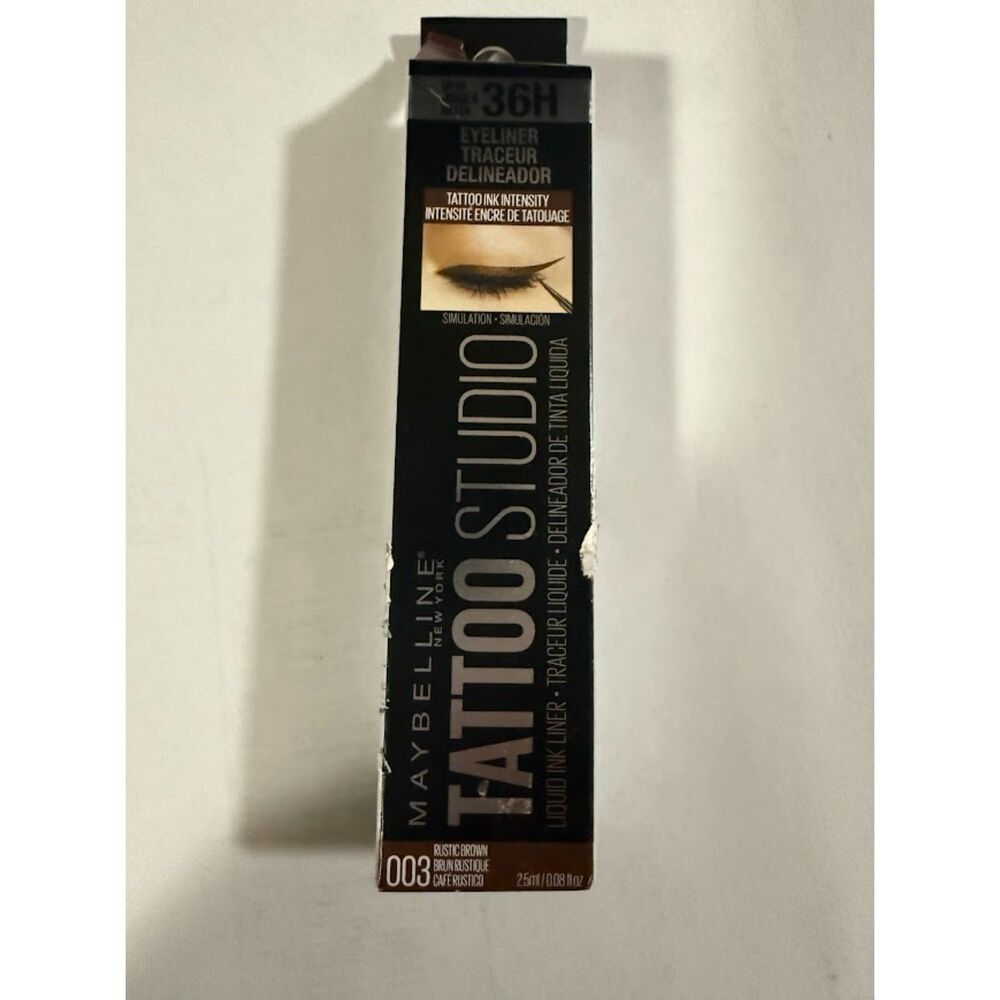 Maybelline Tattoo Studio Liquid Ink Eyeliner Eye Makeup #003 rustic brown